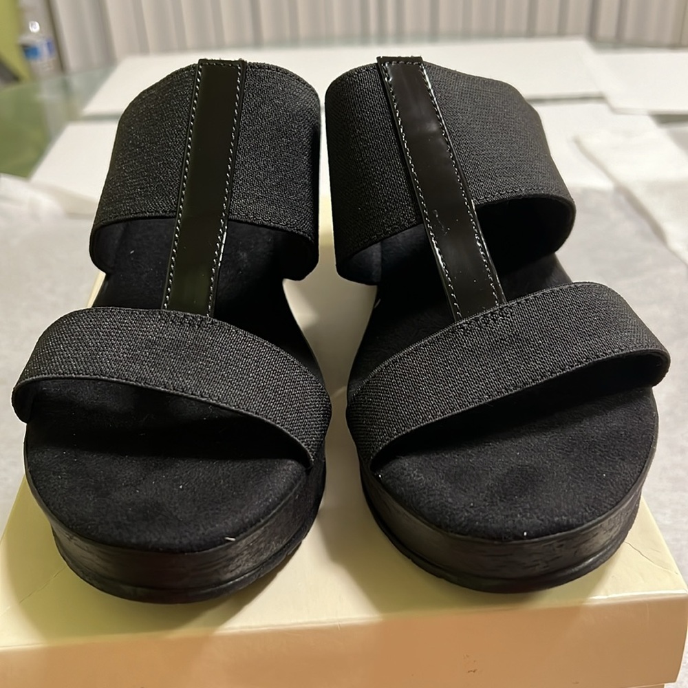 ANNE KLEIN
Women's Harmoni Wedge Sandals Size 10